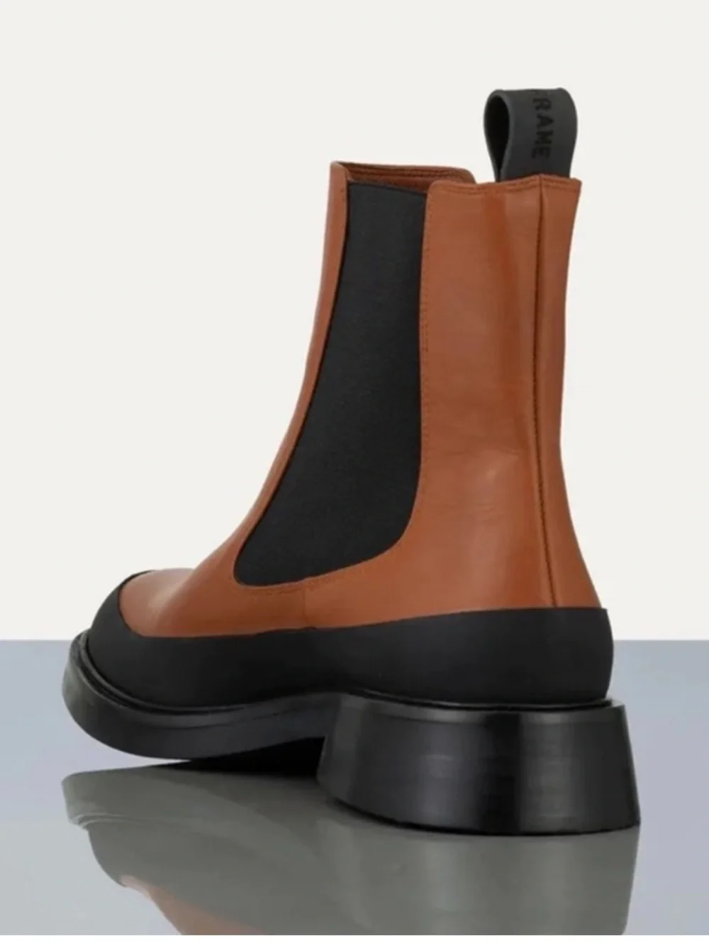 Frame Le Holland Chelsea Boots Ankle Tobacco Brown Sz 38